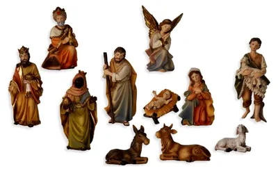 Produktbild von Krippenfigur Markus aus Polyresin, 7 cm