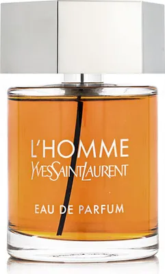 A product shot of a bottle of Yves Saint Laurent L'Homme Eau de Parfum.