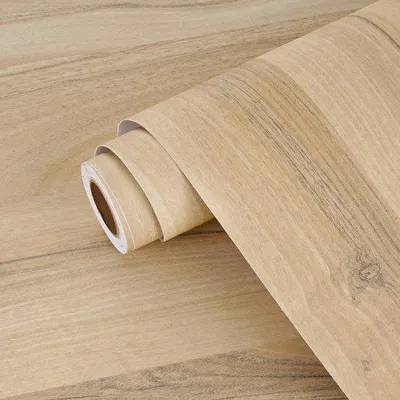 Produktbild von Beige Selbstklebende Holzimitatfolie für Möbel und Wandbekleidungen