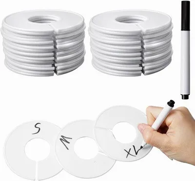 Produktbild von 40 Haken, 9cm Stange, Kleiderhänger, Schrankorganisator