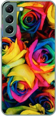 Produktbild von König Design Hülle kompatibel mit Samsung Galaxy S22 Plus 5G Kunststoff Soft Handyhülle - Handy Case Bunte Rosen