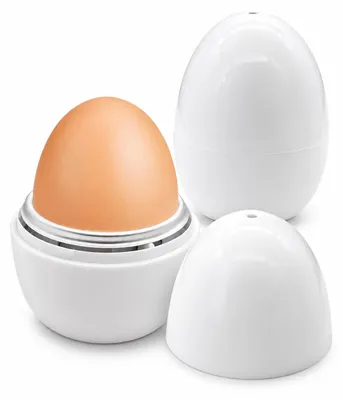 Eierkocher für Mikrowelle, 2er-Set, Edelstahl, 9×7 cm