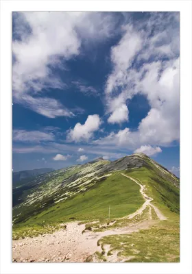 Produktbild von Wallario Wandbild Alpenluft, Größe: 61 x 91,5 cm, Poster mit rahmenlosen Bildhalter