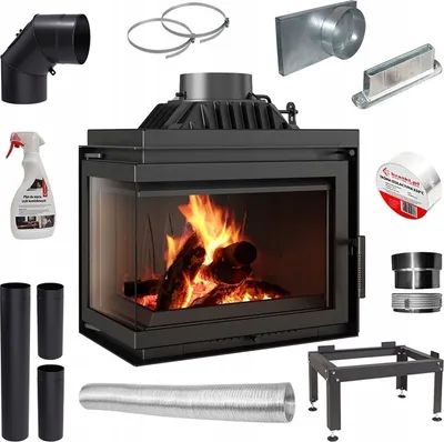Zdjęcie produktu dla wkład kominkowy lewy SIMPLE 8kW + akcesoria