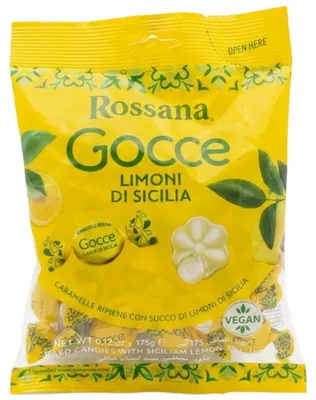Produktbild von Bonbons „Gocce Limoni di Sicilia“ 175 g – Rossana
