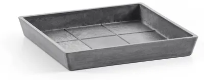 Produktbild von Permapack Ecopots Saucer Square, Untersetzer, Grau, 180 mm, 180 mm, 25 mm, 270 g