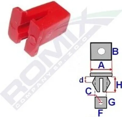 Produktbild von 10x ROMIX Clip Zier- / Schutzleiste 15257