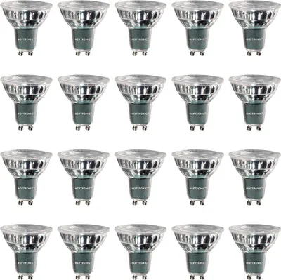 Produktbild von hoftronic LED Lampe GU10 4W 2700K warmweiß dimmbar 20er Pack