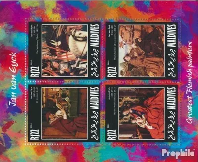 Produktbild von Briefmarken Malediven 2014 Mi 5330-5333 Kleinbogen (kompl. Ausg.) postfrisch Jan van Eyck