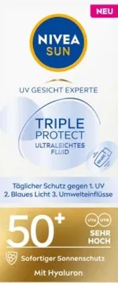 Zdjęcie produktu dla Balsam Do Opalania Nivea Sun 50 Spf 40 Ml Do Twarzy