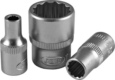 Zdjęcie produktu dla JBM 10192, nasadka do klucza, 1/4 cala, metryczna, 12 mm, 30 g