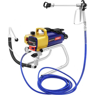 Produktbild von Airless Farbsprühgerät - Elektrisches Hand-Farbsprühsystem - 1500 W - 22 MPa Hochdruck - 0,15–0,43 mm Düse - 2,2 l/min - 25 cm Sprühbreite