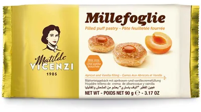 Produktbild von Matilde Vicenzi Millefoglie Apricot and Vanilla 90g