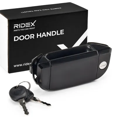 Produktbild von RIDEX 1373D0104 Türgriff mit Schließzylinder mit Schlüssel Vorne Rechts für VW Transporter IV Bus (70B, 70C, 7DB, 7DK, 70J, 70K, 7DC, 7DJ) Schwarz