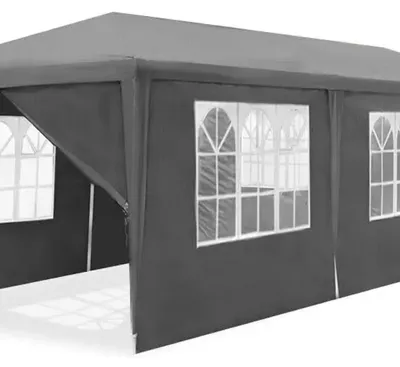 Obrázok produktu pre Partytent – Záhradný stan – Stan na oslavy – Pavilón – Skladací stan – Veľkosť: 3 x 9 metrov – Oceľová konštrukcia