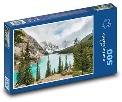 Produktbild von martinpuzzle - Puzzle 500 Teile - Berge - Fluss