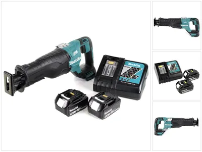 Produktbild von Makita DJR 187 RT Akku Reciprosäge 18 V Brushless Säbelsäge + 2x 5,0 Ah Akku + Ladegerät