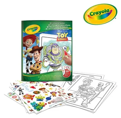 Image de Livre de coloriage et d'autocollants Crayola Toy Story Taille unique