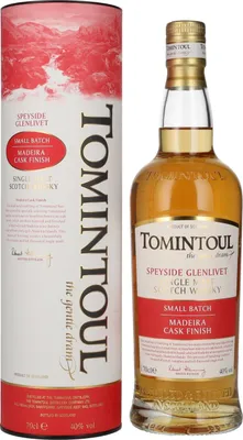 Produktbild von Tomintoul Small Batch Madeira Cask Finish 40% Vol. 0,7l in Geschenkbox