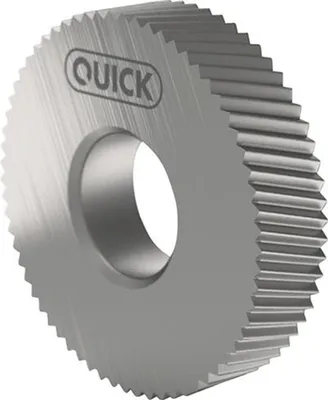 Produktbild von Quick-Rändel PM BR15 21.5 x 5 x 8 H7 P:2, Rändelform:8,9x2,5x4 mm, Teilung:1 mm, Schaftausführung:nv
