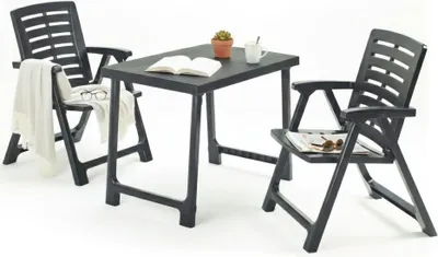 Produktbild von Lithia - Gartenlounge-Set, Anthrazit, 2-Sitzer Italy