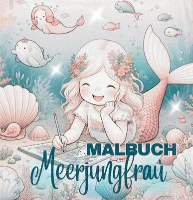 Produktbild von Malbuch Meerjungfrau - Für kreative Mädchen ab 4 Jahren