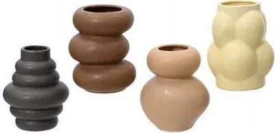 Produktbild von Dekorative Porzellanvase 12x9,5x9,5 cm