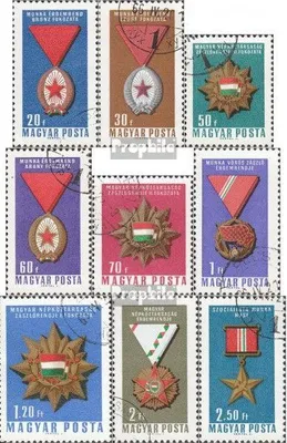 Produktbild von Briefmarken Ungarn 1966 Mi 2222A-2230A (kompl.Ausg.) gestempelt Orden der ungarischen Volksrepublik