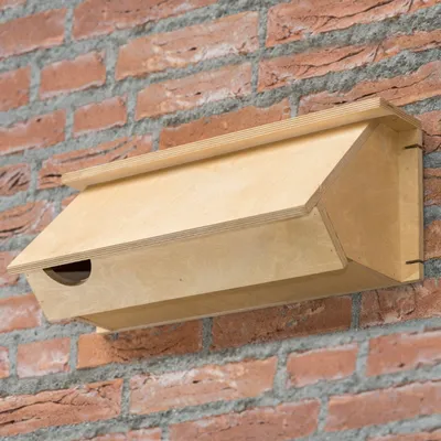 Produktbild von CJ Wildlife Nistkasten Mauersegler - Multiplexholz (FSC 100%) - braun - für Koloniebrüter - zur Anbringung unter Dachvorsprung oder an Fassade