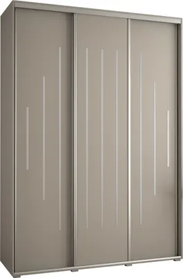 Produktbild von Kryspol Dakota 12 Schrank, drei Türen - 235,2x170x60cm - Kaschmir Silber
