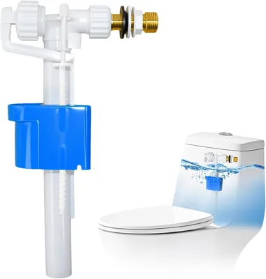 Imagen del producto de Válvula de entrada lateral para inodoro, conexión lateral, tamaño estándar, para el sistema de descarga del inodoro