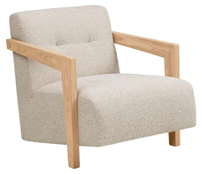 Image de Clara fauteuil chêne, beige.