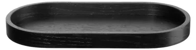 Produktbild von Asa Holztablett Wood Oval Schwarz Weide (23 x 11 cm)