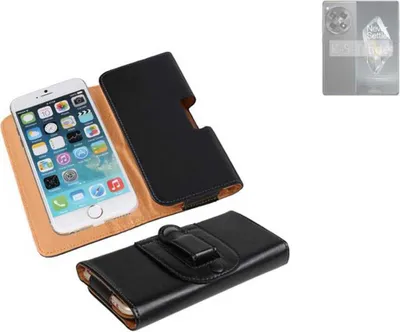 Produktbild von K-S-Trade Schützhülle Handyhülle kompatibel mit OnePlus Ace 3 Holster Gürtel Tasche Schutzhülle Handy-Tasche Smartphone Case Seitentasche schwarz