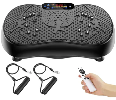 Obrázok produktu pre Vibračná doska na celé telo, 180 úrovní rýchlosti, Bluetooth reproduktor, LCD dotykový displej