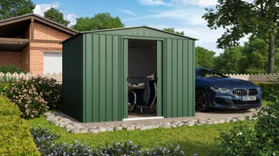 Obrázek produktu pro Kovový zahradní domek Globel Tower 108 295x237 cm zelený