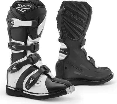 Image de Bottes moto pour enfants FORMA GRAVITY noir/blanc 38