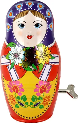 Produktbild von Blechspielzeug Matroschka Figur aus Blech Matrjoschka Blechfigur