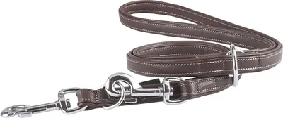 Produktbild von Knuffelwuff 14046-001, Hund, Standardleine, Braun, Band, Leder, 2 m