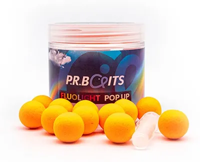 Produktbild von P.R. Baits Fluolight Pop Ups Orange 70g 16mm