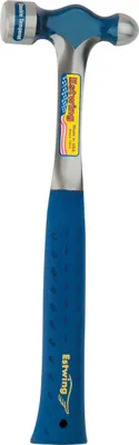 Produktbild von ESTWING Englischer Schlosserhammer mit Vinylgriff, Ø19mm | glatte Bahn | Ball Peen Hammer  227 g Metallbearbeitungswerkzeug | mit geschmiedeter Stahlkonstruktion und stoßdämpfendem Griff