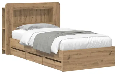 Zdjęcie produktu dla Rama łóżka z przechowywaniem Dąb artisan 80 x 200 cm