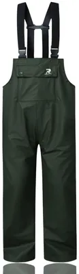 Immagine prodotto di Pantaloni impermeabili RainRider, adatti sia per uomo che per donna, ideali per la protezione dalla pioggia, modello con bavetta
