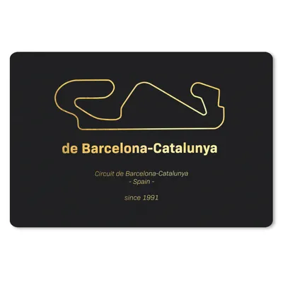 Produktbild von MuchoWow® Mauspad Mousepad F1 - Rennstrecke - Barcelona 27x18 cm - Mousepads - Maus Mat - Pad - Mausunterlage - Büroartikel - Desk Matten