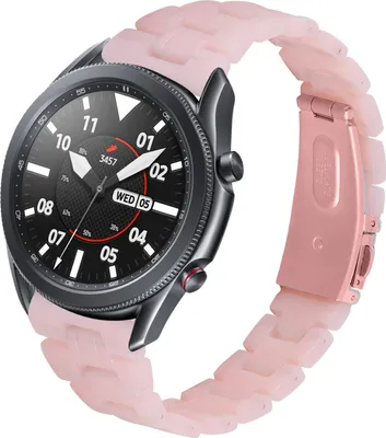 Produktbild von Strap-it Samsung Galaxy Watch 3 45mm Resinarmband (Rosa)