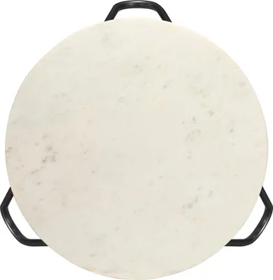 Obrázok produktu pre vidaXL Konferenčný stolík biely 65x65x42 cm Pravý kameň v mramorovom vzhľade