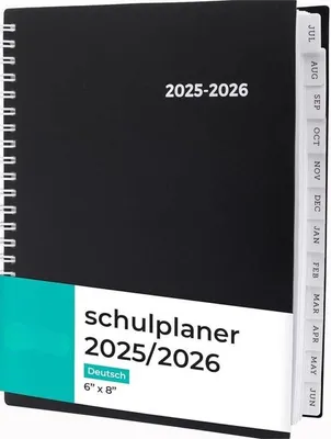 Produktbild von Famanu Schulplaner 2025-2026 - Wochenübersicht, Hausaufgabenheft, Kalender
