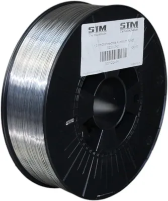 Image de Fil d'aluminium Lasdrah, diamètre 1,0 mm, alliage AlMg5 3.3556, pour soudage MIG, poids : 2 kg