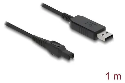 Produktbild von Delock USB Ladekabel 15 V für Elektrorasierer kompatibel mit Philips OneBlade Pr
