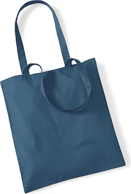 Immagine prodotto di Westford Mill W101 | Bag for Life - Borsa per la spesa con manici lunghi - 38 x 42 cm - Colore: Blu avio - Taglia: Unica